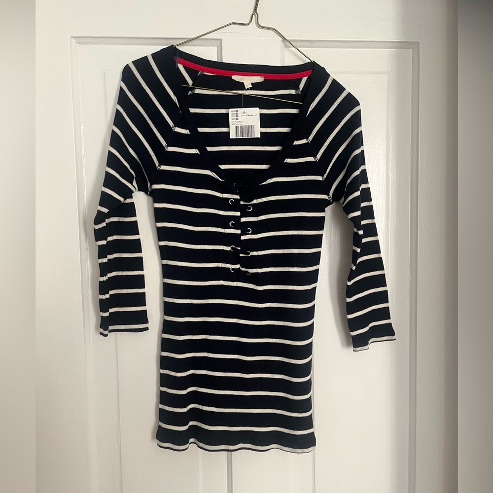 NWT Etam striped shirt